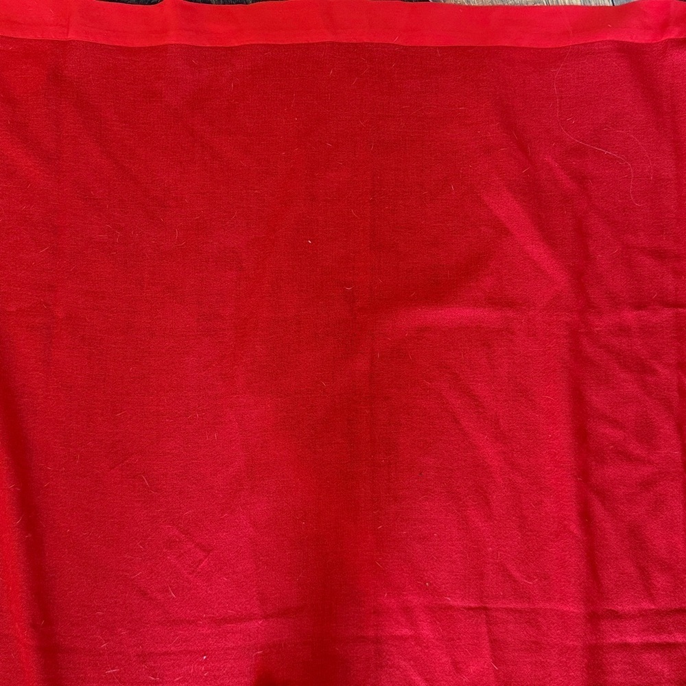 Neiman Marcus Red Wool & Silk Scarf - Picture 6 of 6